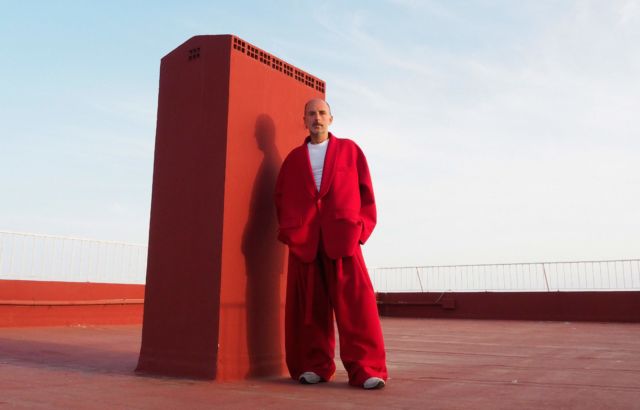 Luis Fernández Trousers Deep Red - LR3