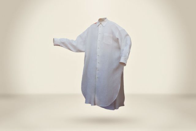 White Linen Dress - LR3
