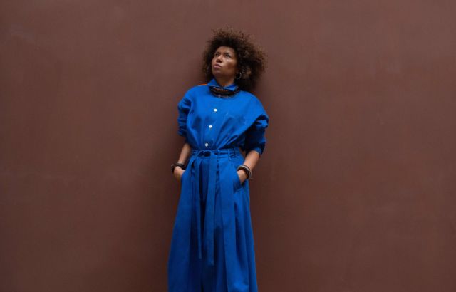 Christina Kapongo Shirt Cobalt - LR3