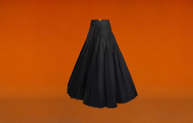 Benjamin Au Pleated Skirt Black - LR3