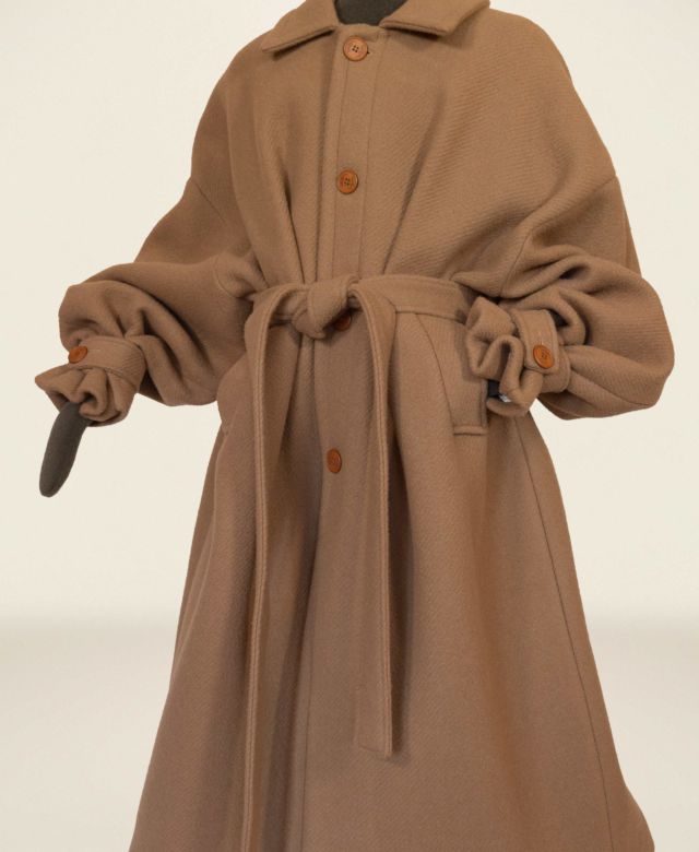 Arthur Bernard Bazin Coat Camel - LR3