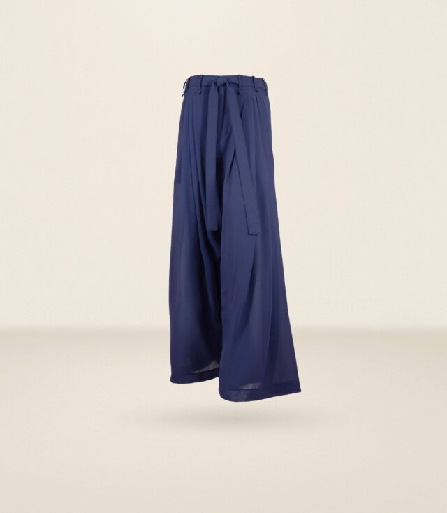 Indigo Silk Trousers - LR3