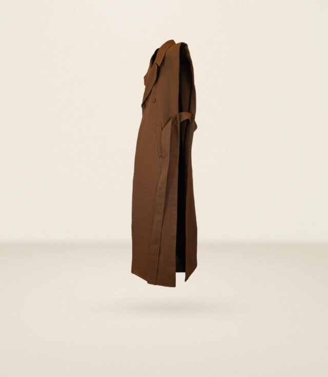 Khaki Open Coat - LR3